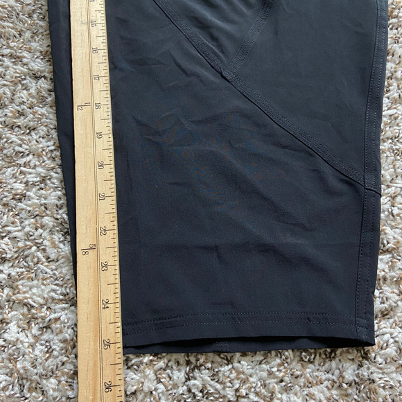 Prana Railay High Rise Pant Women's M Black Relaxed Straight Leg Pull On UPF 50+ - Picture 11 of 13